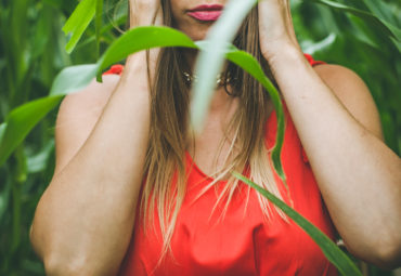 red total look